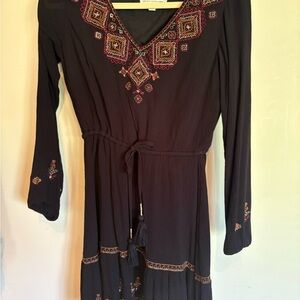Idyllwind by Miranda Lambert Embroidered Black Dress
